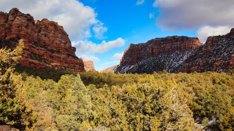 The beautiful landscapes around Kolob Terrace, Utah