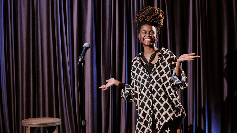 Comedian on a stage