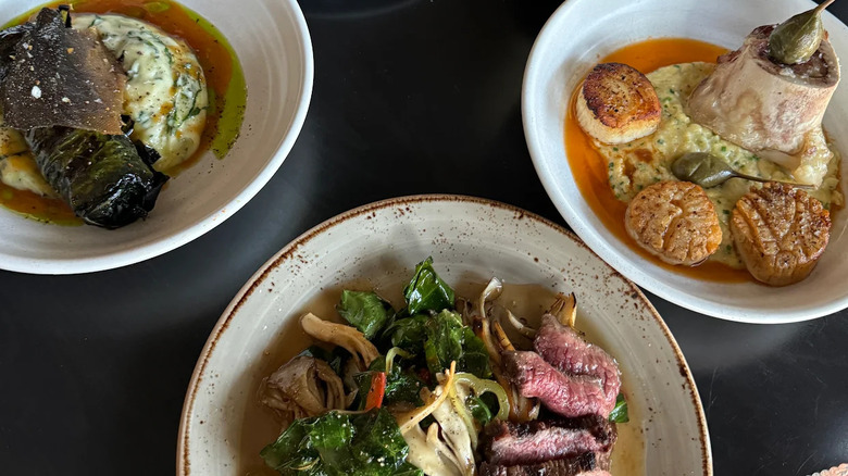 Scallops and steak from Beholder