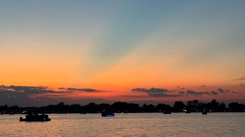 Lake Manitou near Rochester during sunset
