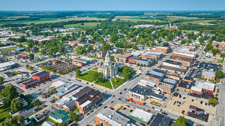 Downtown Columbia City, Indiana