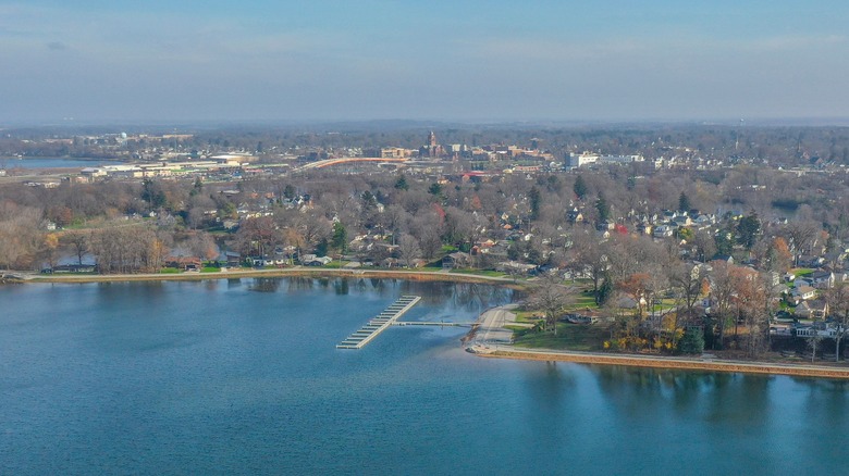 Aerial view of LaPorte and Pine Like
