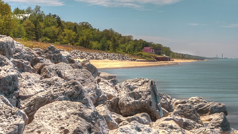 Lake Michigan landscape in Indiana