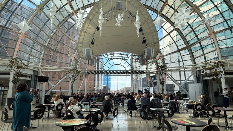 A sign marks the entrance to Circle Centre Mall, Indianapolis