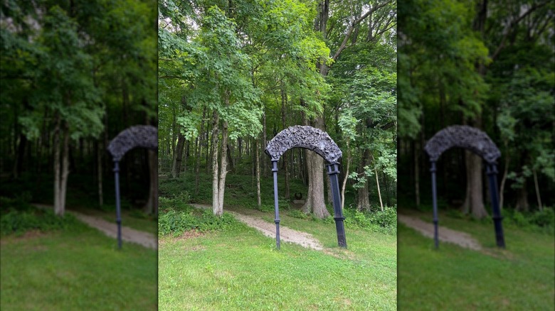A work of art at Sculpture Trails Outdoor Museum in Solsberry, Indiana