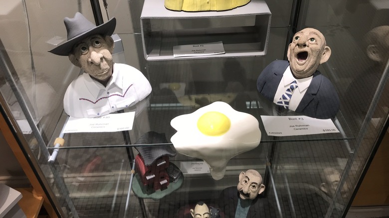 Satirical ceramics on display at Artists' Own