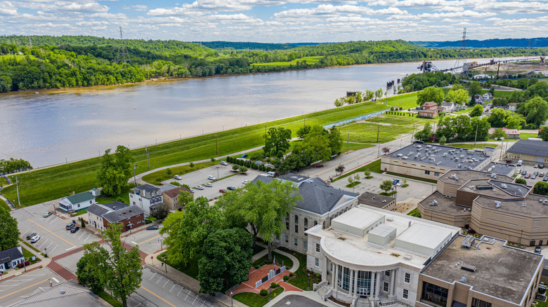 Lawrenceburg, Indiana, on the banks of the Ohio River