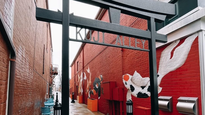 Kuji Alley in downtown Franklin