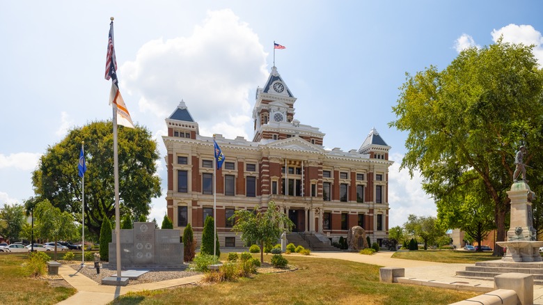 The Johnson County Courthouse in Franklin