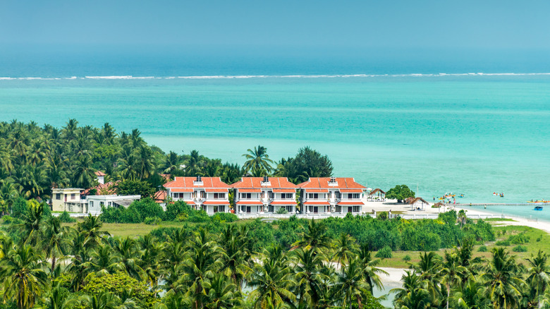 A small resort on Minicoy Island, India