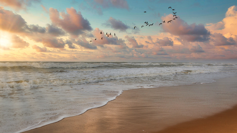 sunrise at Puri Beach, India