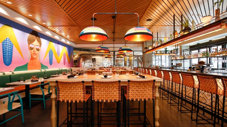 Interior of Kachina Cantina in Denver's Dairy Block