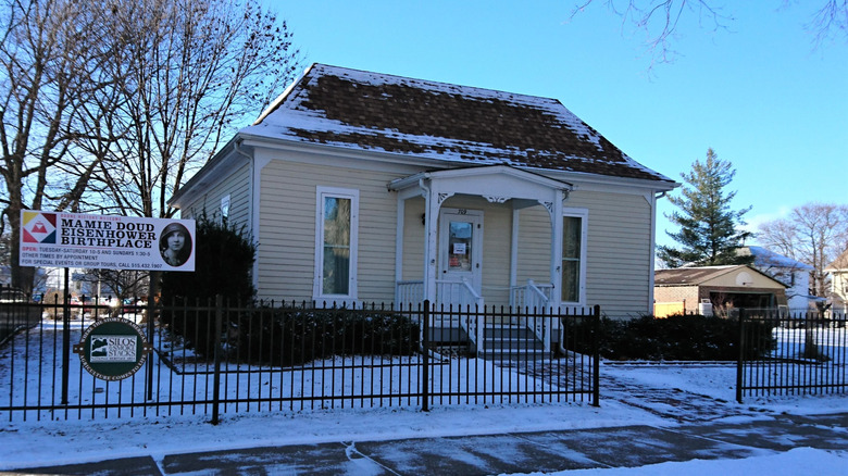 The Mamie Doud Eisenhower Birthplace museum in Boone, Iowa