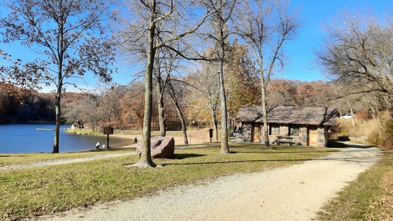 Landscape photo of Springbrook State Park.