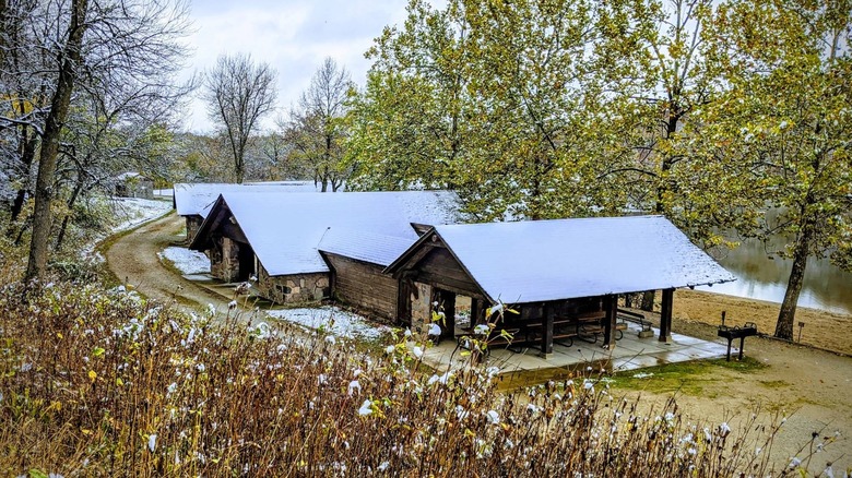 Pavilions in Springbrook State Park.