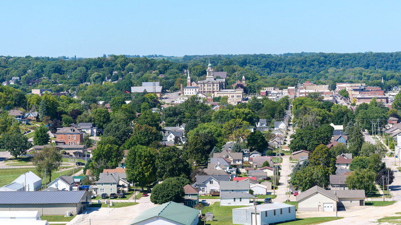 Decorah, Iowa, from above