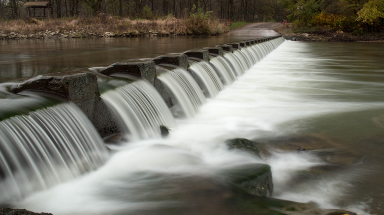 The Pammel Park Spillway in Pammel State Park, Iowa
