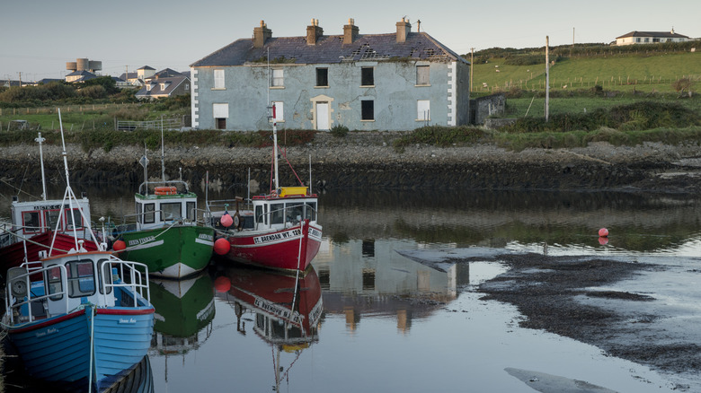 Belmullet Harbor near the Erris Head Loop in County Mayo, Ireland