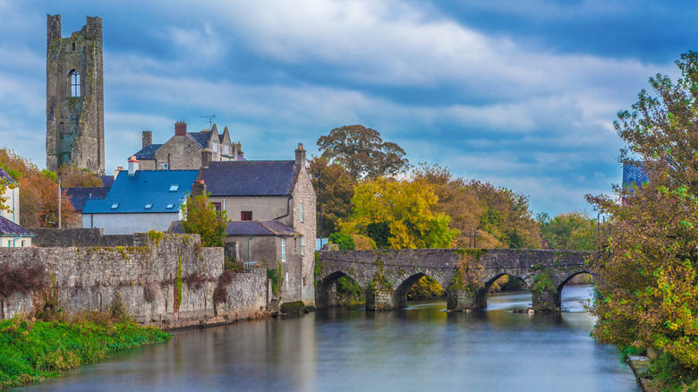 Stone architecture in the heritage town of Trim, County Meath