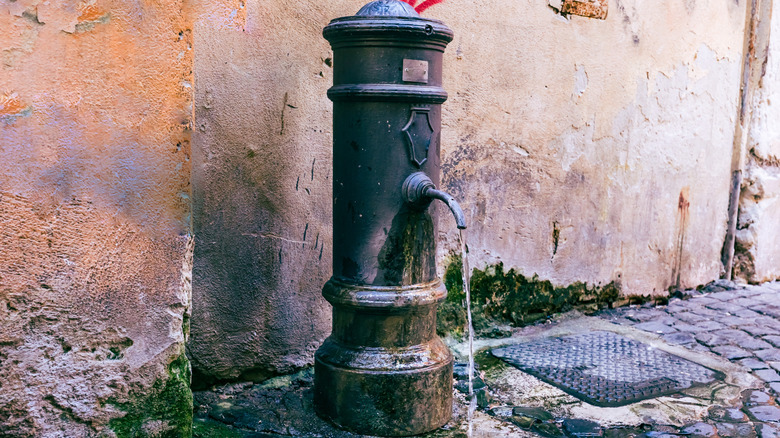 Roman water fountain