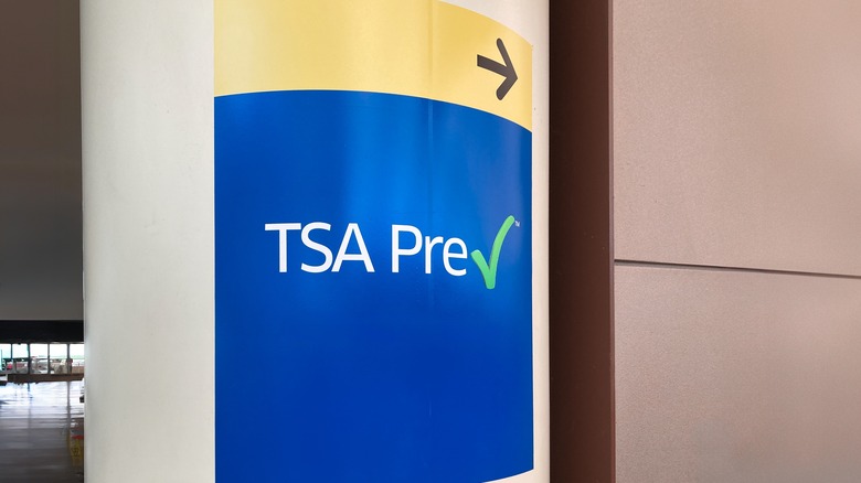 TSA PreCheck sign