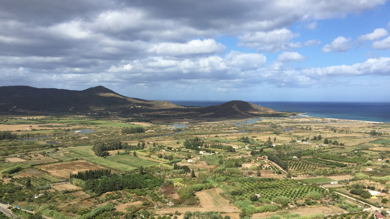Sardinian countryside and coast