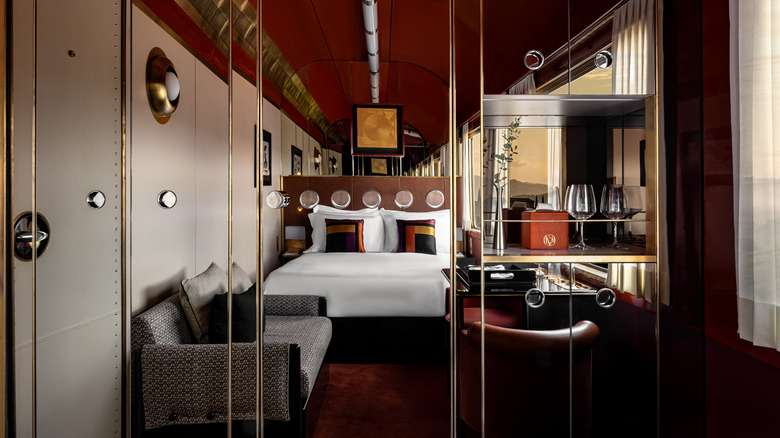 A suite in La Dolce Vita Luxury train