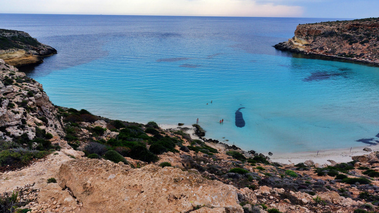 Spiaggia dei Conigli beaches and rock formations