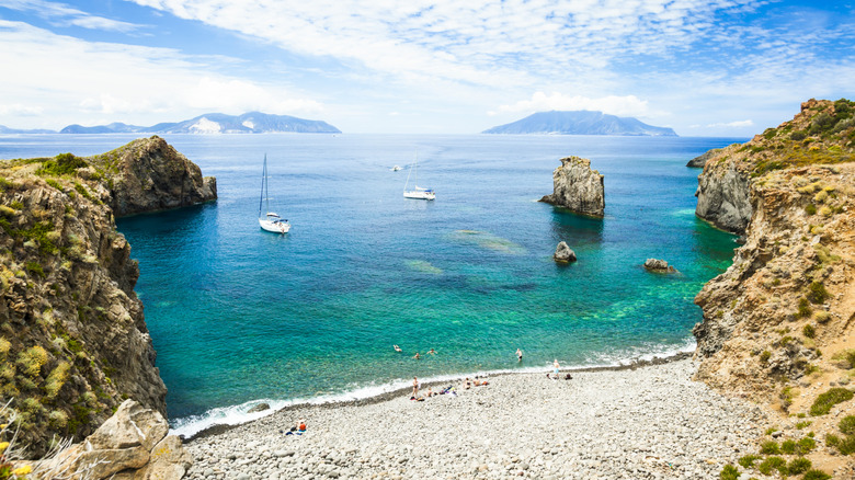An elevated view of Cala Junco