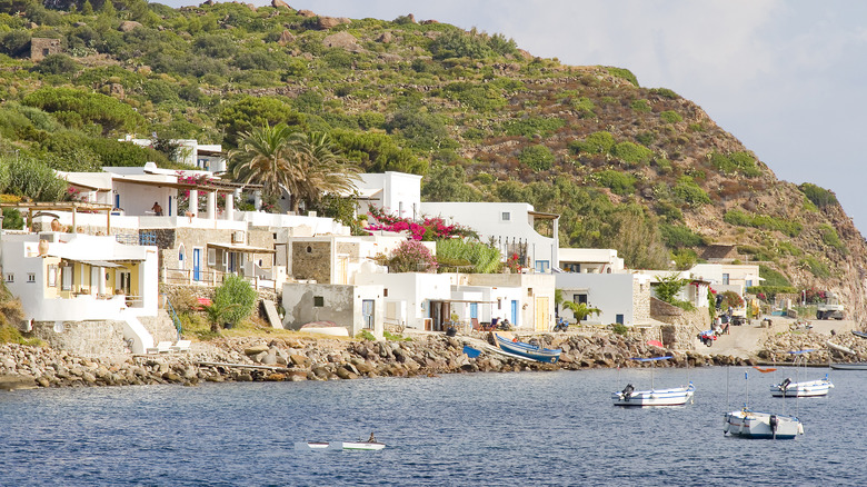 A view of Panarea from the water