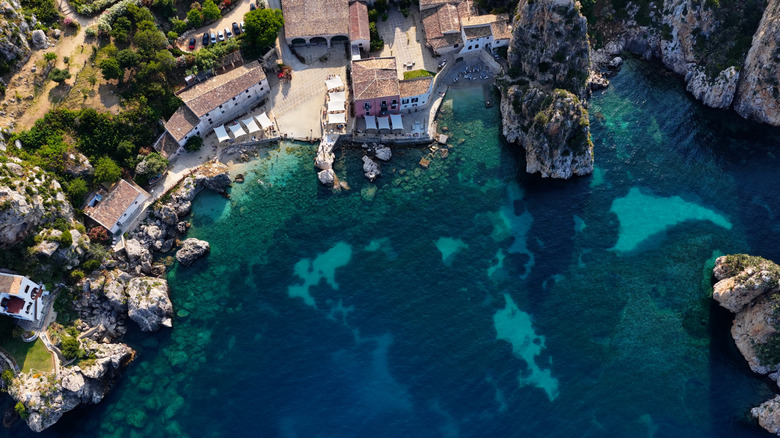 aerial view of the Bay of Scopello