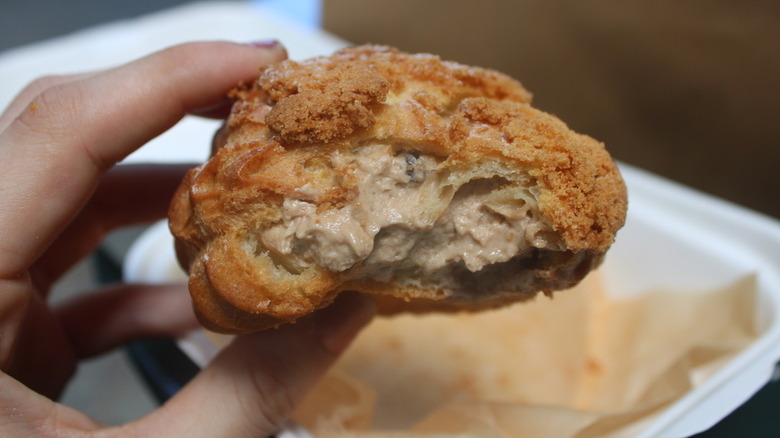 Boba milk tea cream puff