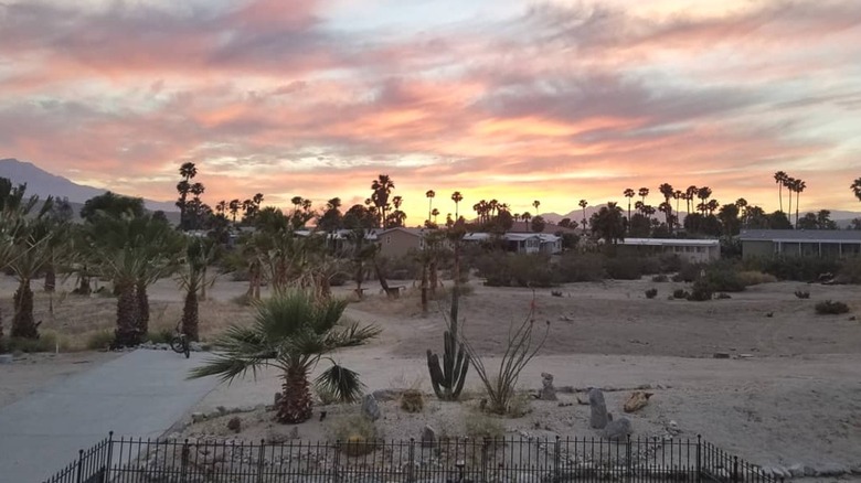 Sky Valley Resort in the evening