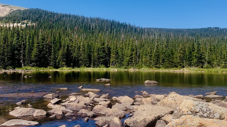 One of the Rainbow Lakes in Colorado