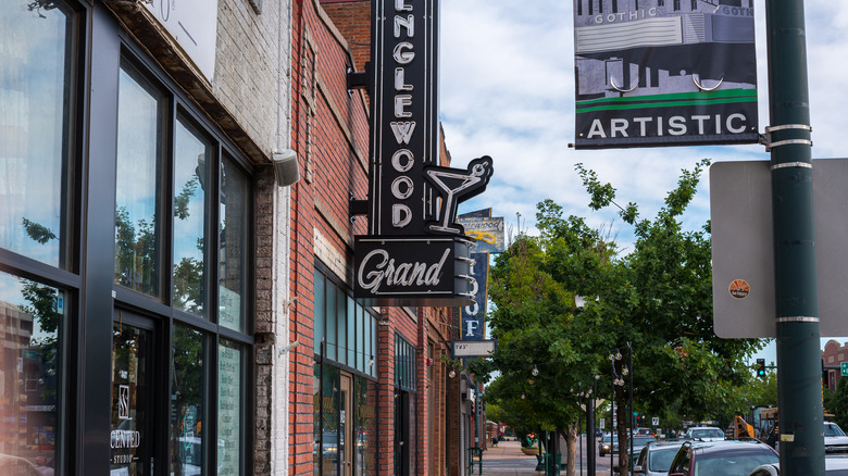 View of downtown Englewood, Colorado
