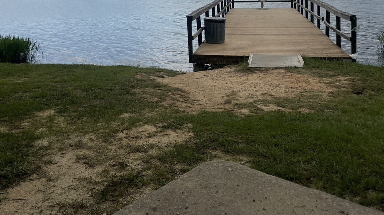 Pier on lake Reidsville