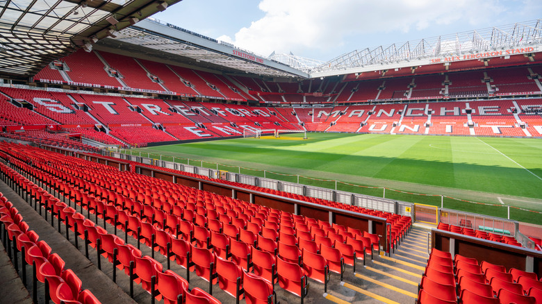 Inside the Old Trafford Stadium