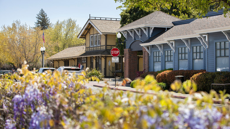 Historic urban core of downtown Danville, California