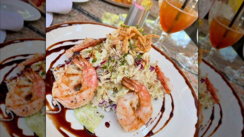 Shrimp-based dish from Bridges Restaurant and Bar in Danville, California