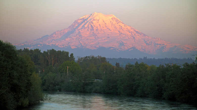 view of Mount Rainier from Puyallup