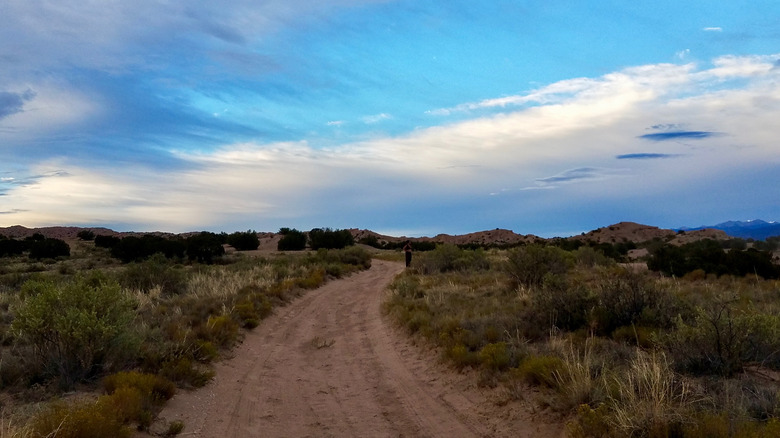 Pojoaque Pueblo desert outside of town