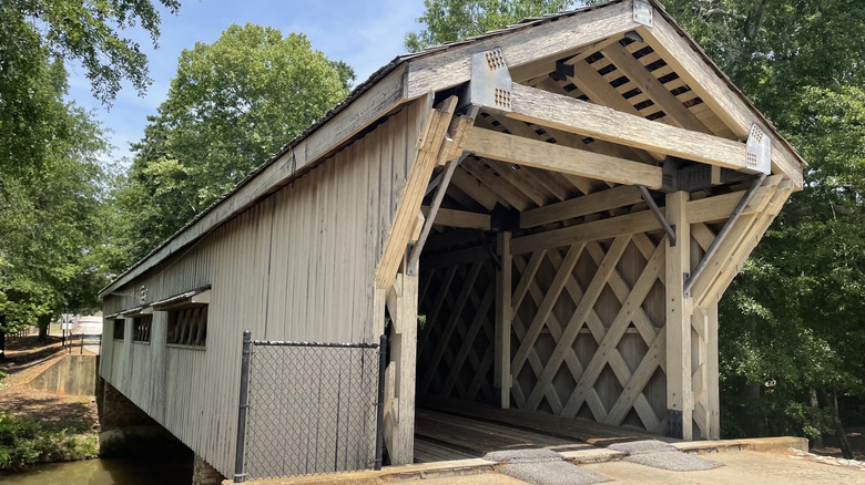 Covered bridge at Hurricane Shoals Park, Georgia
