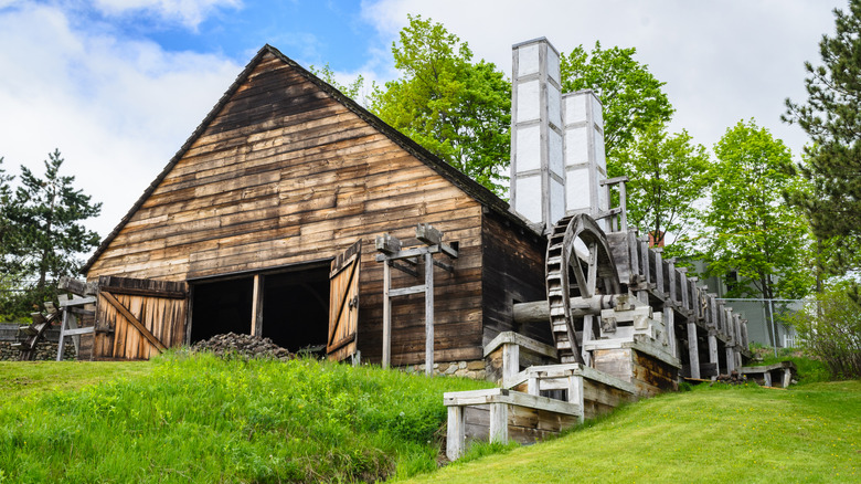 A view of the historic Saugus Iron Works in Saugus, Massaachusetts