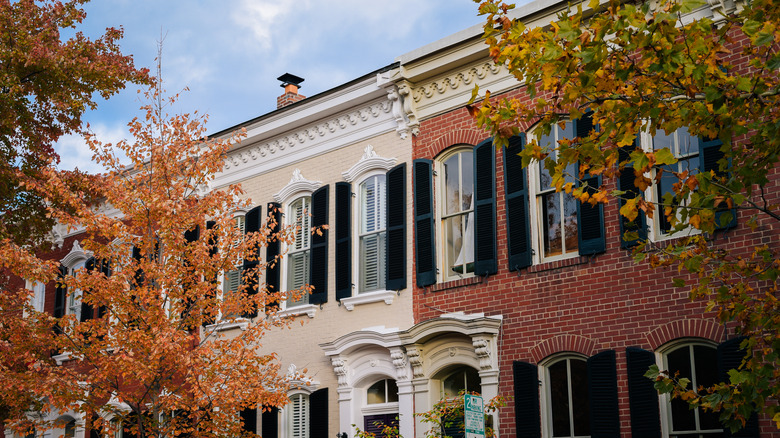 Historic architecture in the Old Town of Alexandria, Virginia
