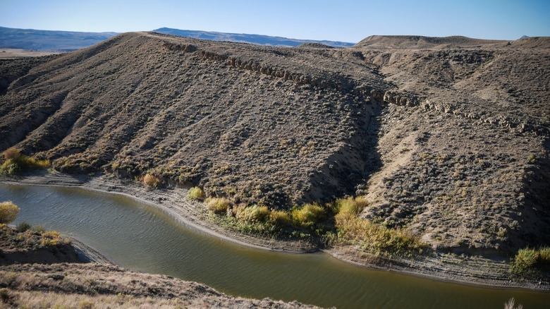 A narrow bay in Wolford Mountain reservoir