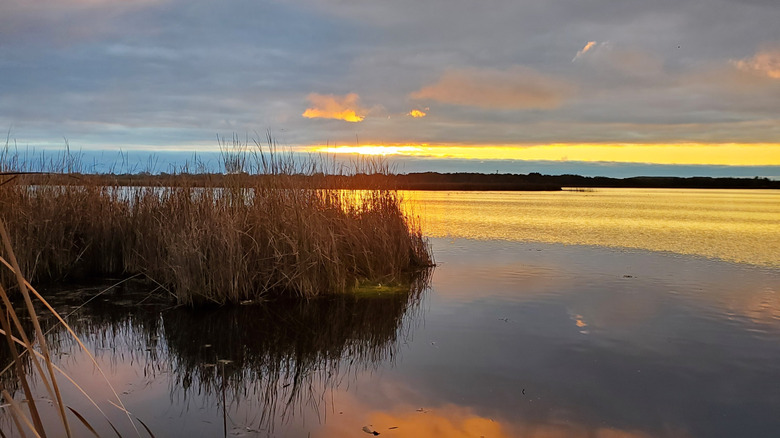 Sunrise view over Lake Muskego, Wisconsin