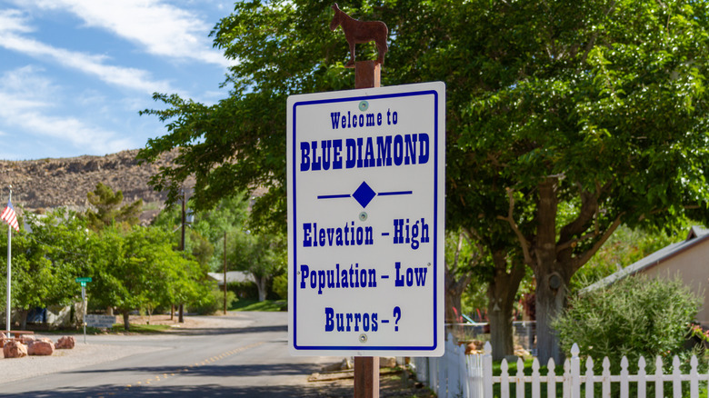 Entrance to Blue Diamond in Red Rock, Las Vegas