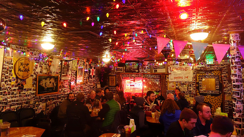 Interior view of Woody Creek Tavern