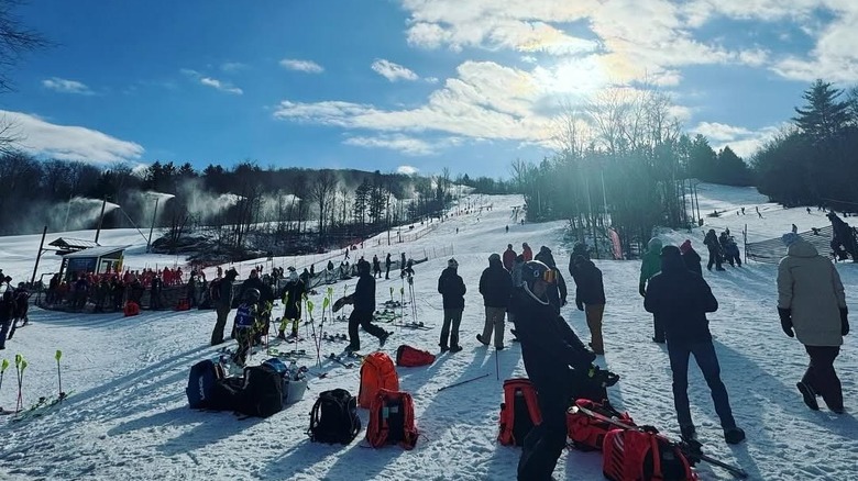 People skiing at Cochran's Ski Area