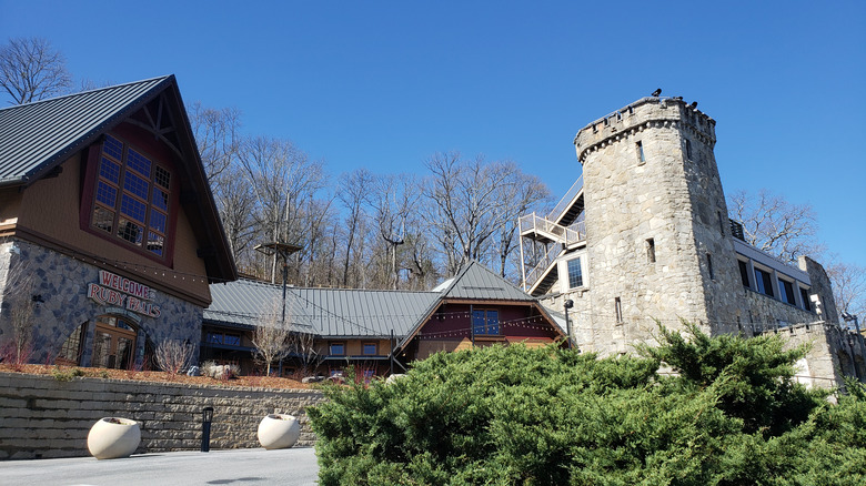 Entrance of Ruby Falls on Lookout Mountain, containing the Castle Cafe